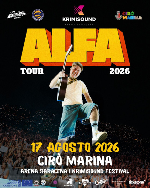 KrimiSound Festival - Alfa con il suo nuovo tour estivo